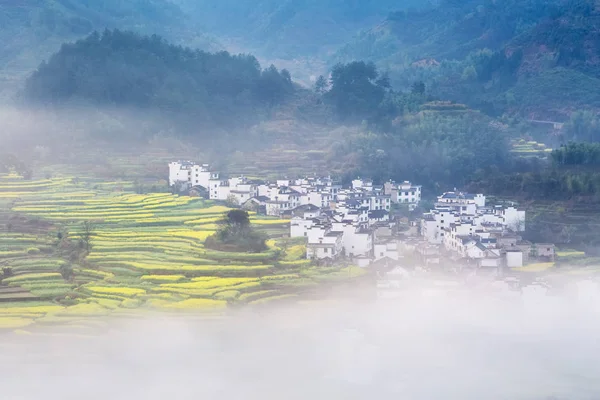 Wunderschöne Wuyuan Frühlingslandschaft — Stockfoto