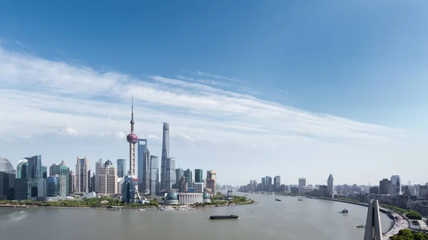 Shanghai panorama del paesaggio urbano — Foto Stock