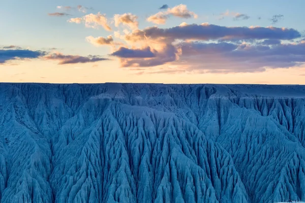 Canyon landscape and sunset glow — Stock Photo, Image