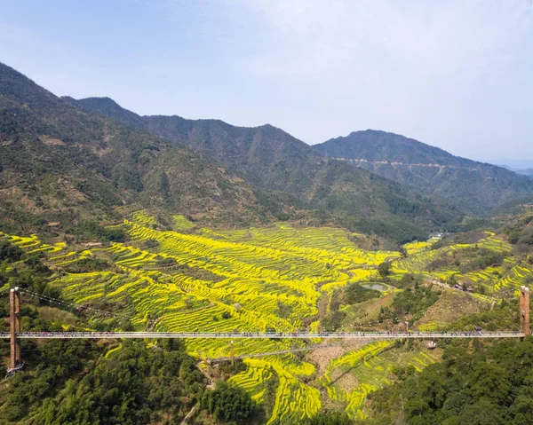 Wuyuan spring landscape of huangling village — Stock Photo, Image