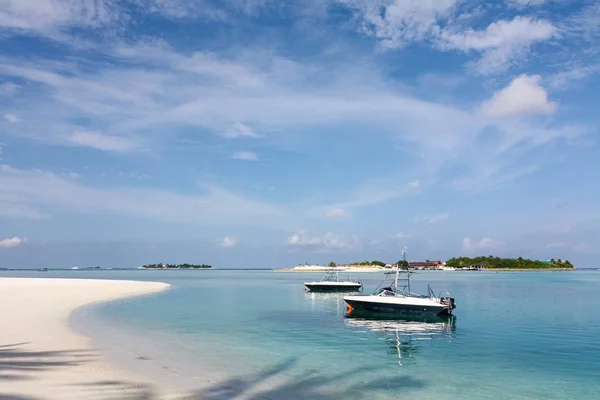 Paisagem tropical ilha, maldivas — Fotografia de Stock