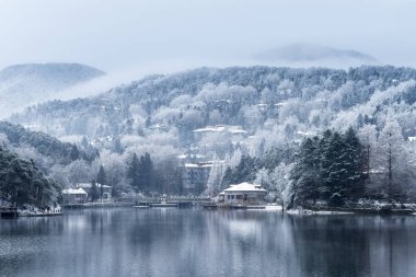 kışın lu manzara dağı