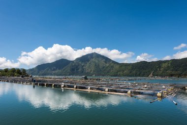 Bali aktif yanardağ Mount Agung manzara