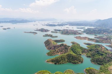 Hangzhou bin ada göl manzara