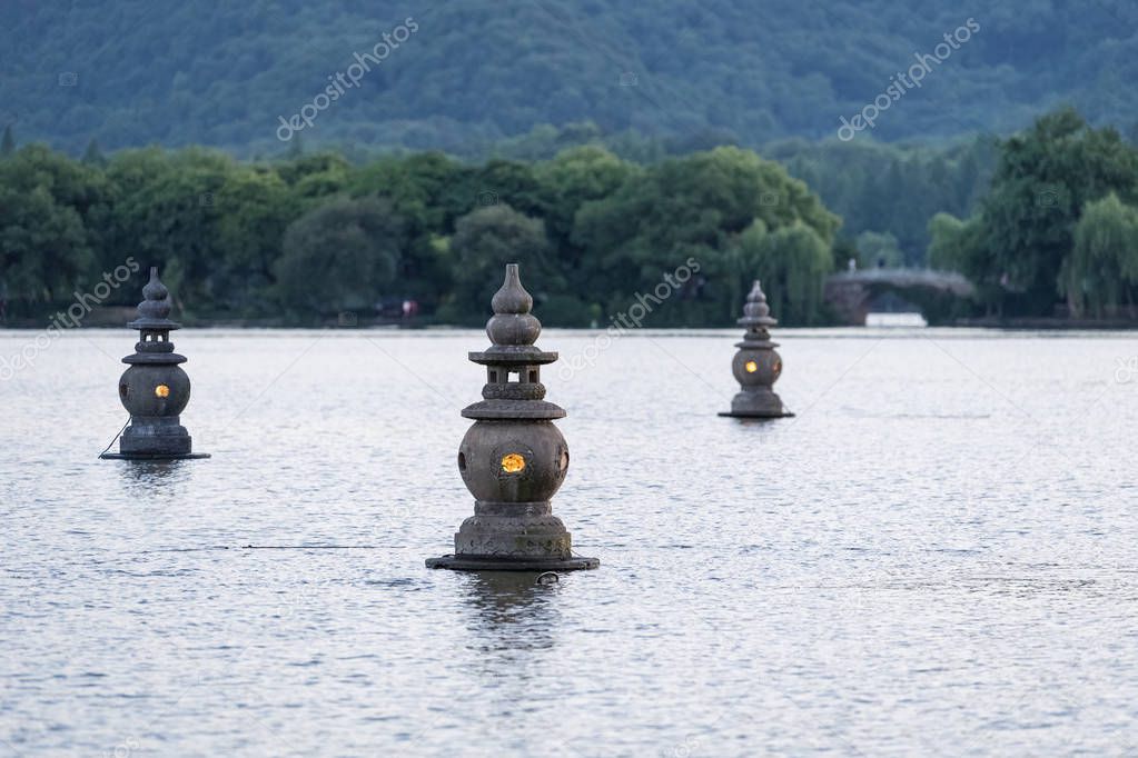 beautiful hangzhou west lake landscape