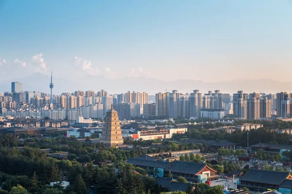 Bella xi 'an al tramonto — Foto Stock