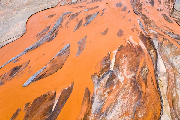 Orange riverbed closeup — Stock Photo, Image