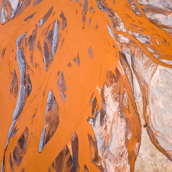 Beautiful orange riverbed — Stock Photo, Image