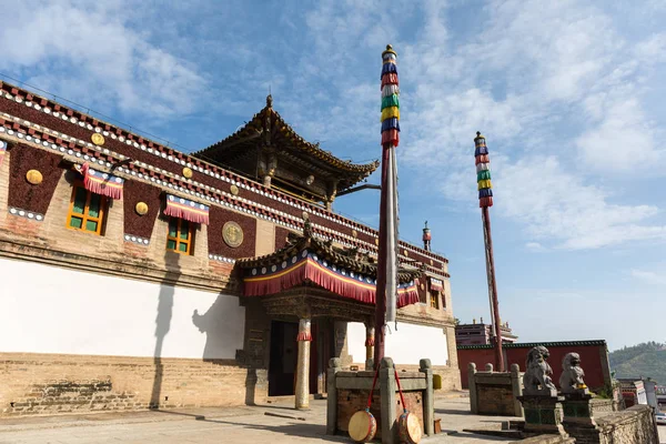 Qinghai kumbum manastırında tantrik budistler okulu — Stok fotoğraf