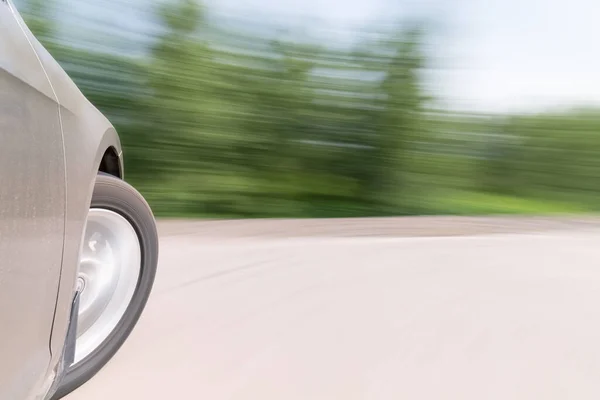 Movimiento Del Coche Desviando Fondo Borroso —  Fotos de Stock