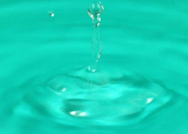 Patronen Het Oppervlak Van Een Vloeistof Een Druppel Water — Stockfoto