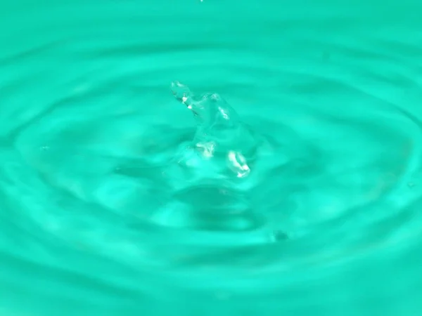 Patrones Superficie Líquido Después Una Gota Agua — Foto de Stock