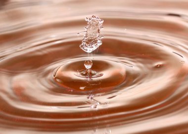 bir damla sıvı sonra su yüzeyinde güzel desenler 