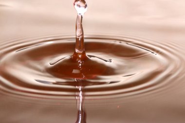 bir damla sıvı sonra su yüzeyinde güzel desenler 