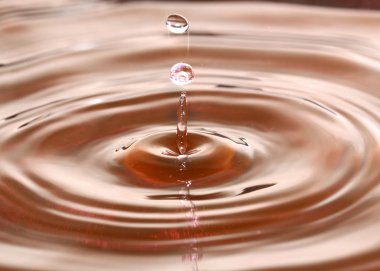 bir damla sıvı sonra su yüzeyinde güzel desenler