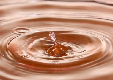 bir damla sıvı sonra su yüzeyinde güzel desenler