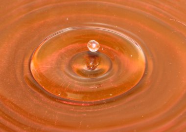 bir damla sıvı sonra su yüzeyinde güzel desenler