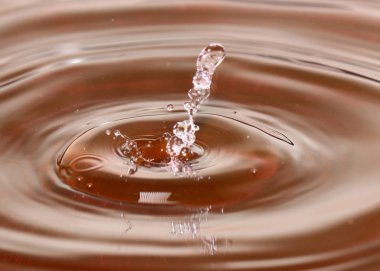 bir damla sıvı sonra su yüzeyinde güzel desenler