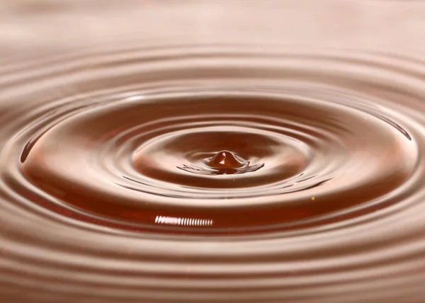 Hermosos Patrones Superficie Del Agua Después Una Gota Líquido — Foto de Stock