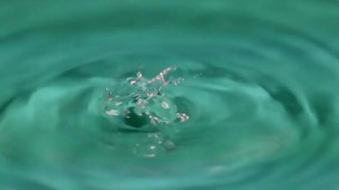 temiz su damlaları içecek konteyner içine bırakarak 