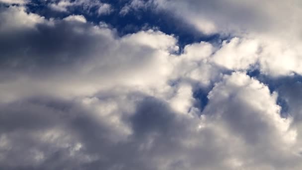 Der Schöne Blaue Bewölkte Himmel Über Dem Horizont — Stockvideo