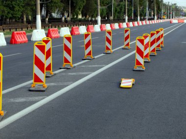plastik yol modern bir şehir sokakta eskrim