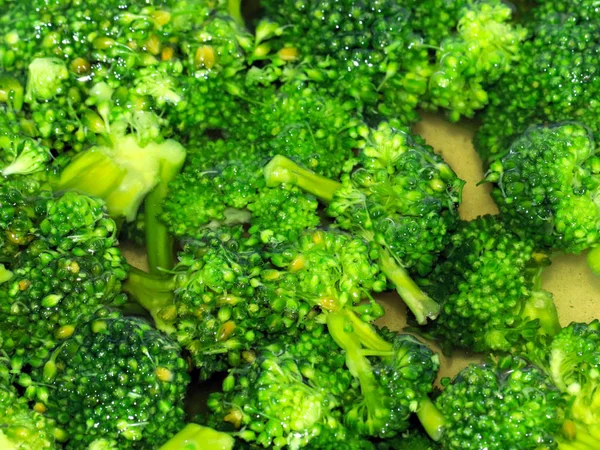 Fresh Ripe Broccoli Boiling Water — Stock Photo, Image