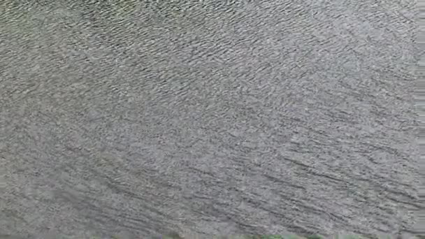 Reflexão Céu Superfície Rio Calmo — Vídeo de Stock