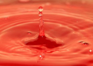 güzel desen etkisi damla sonra su yüzeyinde