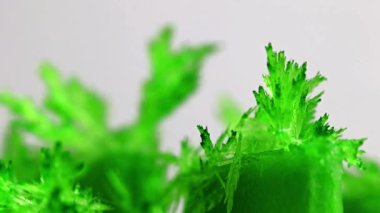 parlak yeşil şeffaf kristal doğal mineral oksit