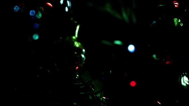 Decoraciones Navideñas Árbol Navidad Como Elemento Decoración — Vídeo de stock