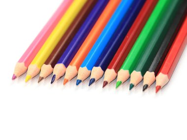renkli kalemler set çizim için bir araç olarak