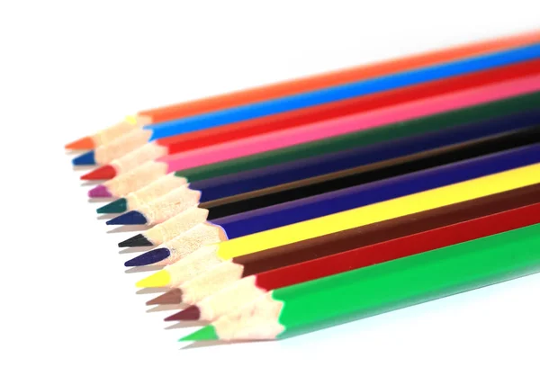 Set Colored Pencils Tool Drawing — Stock Photo, Image