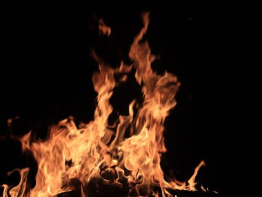 açık ateş ve ne zaman yakıcı alevleri yüksek sıcaklık