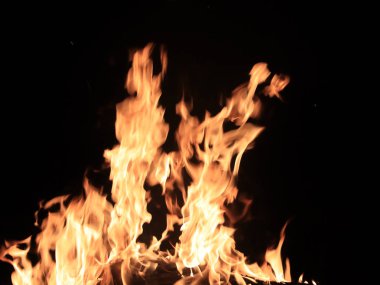 açık ateş ve ne zaman yakıcı alevleri yüksek sıcaklık