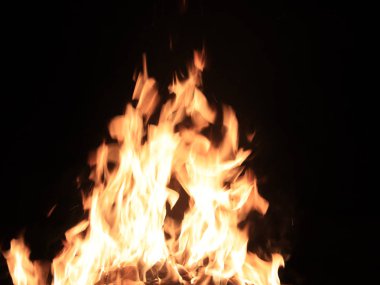 açık ateş ve ne zaman yakıcı alevleri yüksek sıcaklık