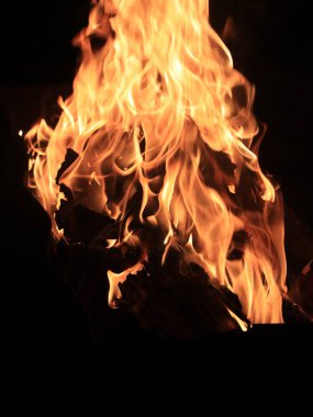 açık ateş ve ne zaman yakıcı alevleri yüksek sıcaklık
