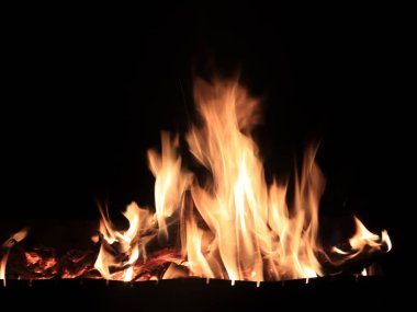 açık ateş ve ne zaman yakıcı alevleri yüksek sıcaklık