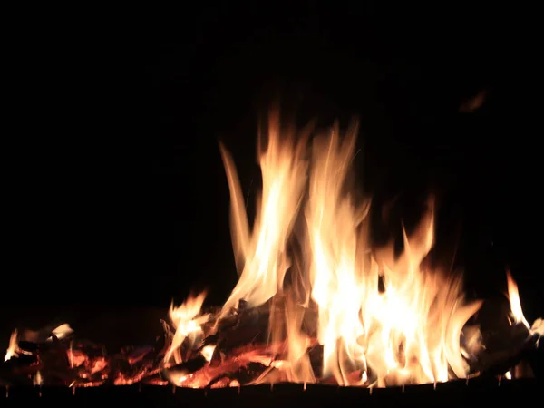暖炉の炎燃焼時高温 — ストック写真