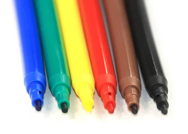 Yaratıcılık Çizim Için Renkli Keçeli Kalemler Set — Stok fotoğraf
