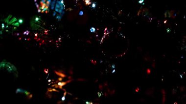 süslü yılbaşı çam şenlikli aydınlatma Noel arifesinde