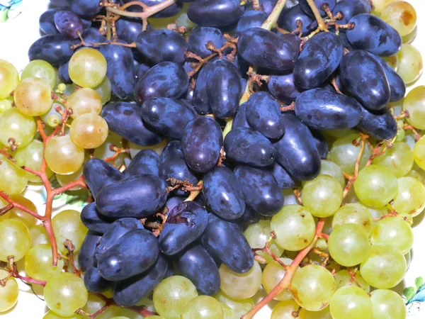 Grappes Raisins Frais Mûrs Pour Les Rafraîchissements Délicatesse — Photo