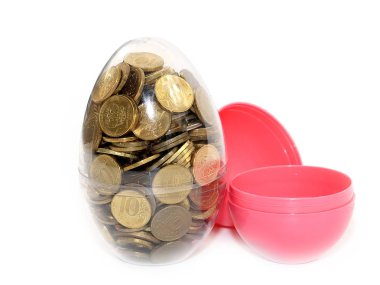 Paskalya plastik Rus dolu yumurta tasarruf bir unsuru olarak