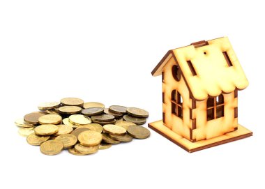 Rus metal ruble ve bir ipotek bir örnek olarak bir ahşap ev