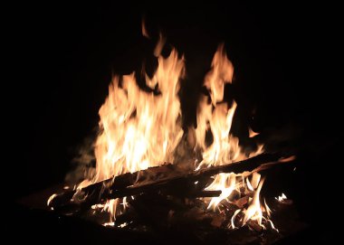 parlak alev ateş yapı kalıntıları yüzeyi