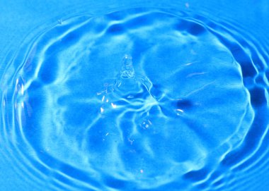 saf su damlaları sıvı yüzeyindeki güzel desenler darbeden sonra boya.