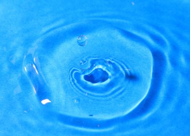 saf su damlaları sıvı yüzeyindeki güzel desenler darbeden sonra boya.