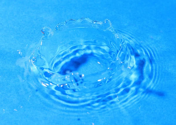 Drops Pure Water Paint Beautiful Patterns Surface Liquid Impact — Stock Photo, Image