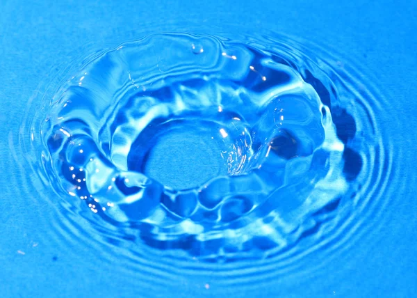 Капли Чистой Воды Краски Красивые Узоры Поверхности Жидкости После Удара — стоковое фото