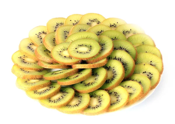 Fructe Proaspete Coapte Kiwi Tăiate Felii Parte Unui Tratament — Fotografie, imagine de stoc